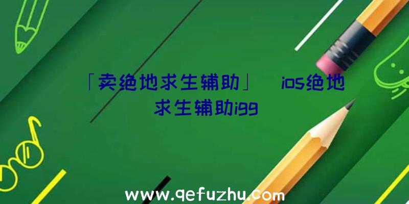 「卖绝地求生辅助」|ios绝地求生辅助igg